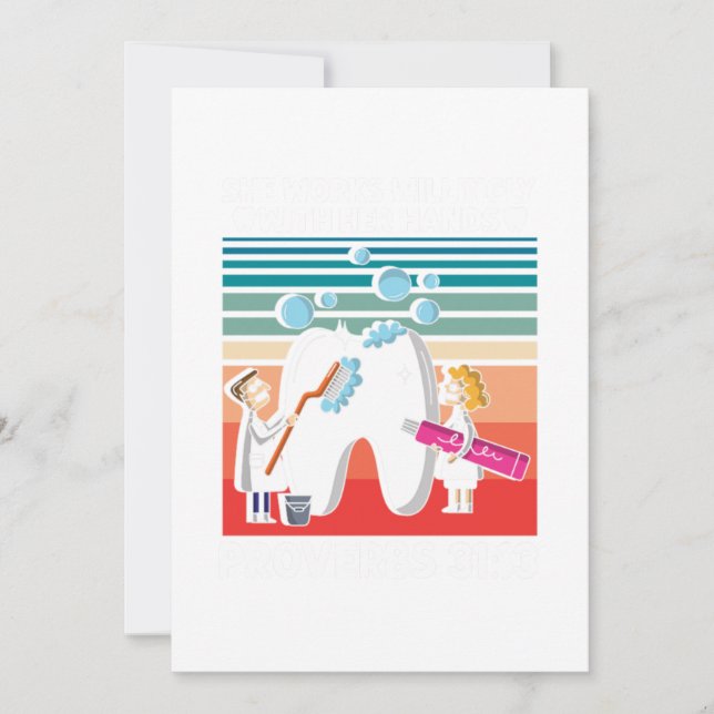 Invitación Dentist Dental Teeth Dentistry Dentioth Médica Gif (Anverso)