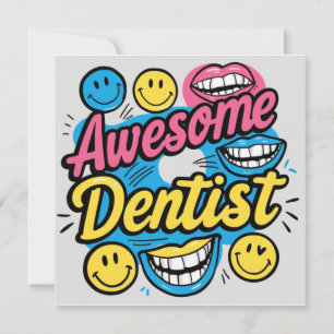Invitación Dentista increíble gracias