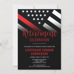 Invitación Departamento de Bomberos del Fiesta de Retiro de B