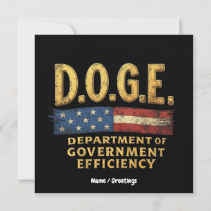 Invitación Departamento de Eficiencia Gubernamental DOGE