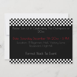 Invitación Deporte con estilo de mosaico negro