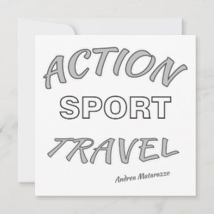 Invitación Deporte de Acción Viajes