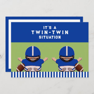 Invitación Deportes Baby Shower Twin Boys