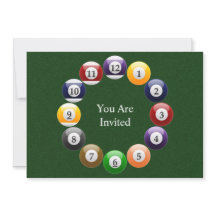 Deportes coloridos brillantes del billar de la