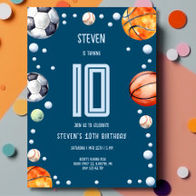 Deportes con pelota cumpleaños niños