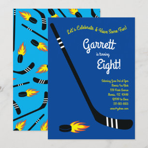 Invitación Deportes de hockey Infantes de clase Fiesta de cum