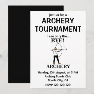 Invitación Deportes de tiro con arco Arco Flecha Tiro con arc