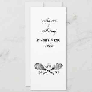 Invitación Deportes Vintage Tenis Racquet