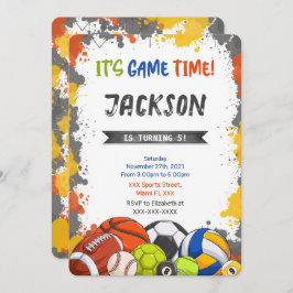 Invitación deportiva