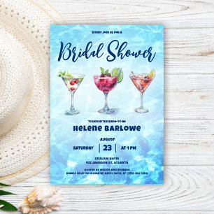Invitación Depósito de cócteles Fiesta Bridal Shower