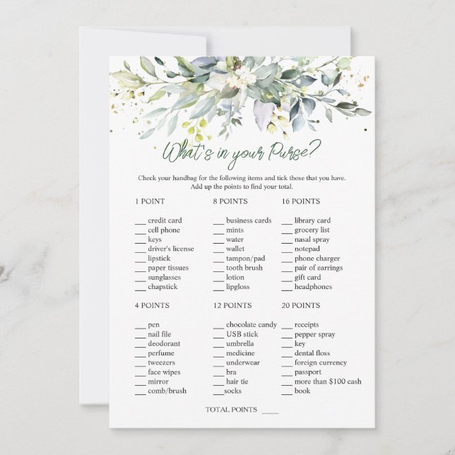 Invitación Depósito de novias y Bodas de Eucalyptus (Anverso)