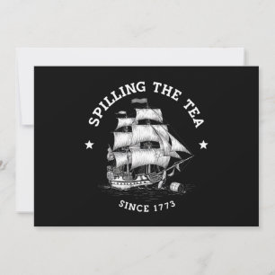 Invitación Derramamiento Del Té Desde 1773 El 4 De Julio.