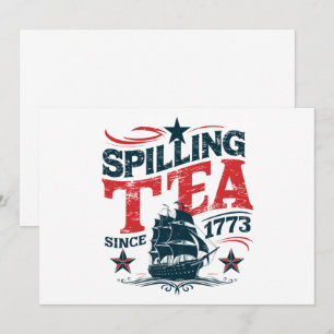 Invitación Derramamiento Del Té Desde El 4 De Julio De 1773