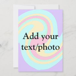 Invitación Derrame de acrílico simple mármol agregue su texto