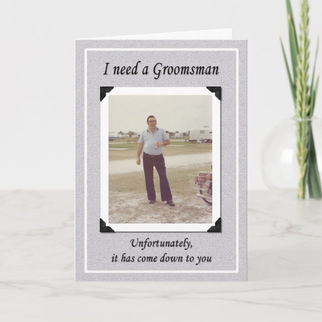 Invitación Desafortunado Groomsman (Anverso)