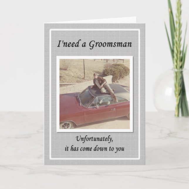 Invitación Desafortunado Groomsman (Anverso)