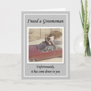 Invitación Desafortunado Groomsman