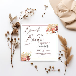 Invitación Desayuno almuerzo con la novia: Lluvia de flores o