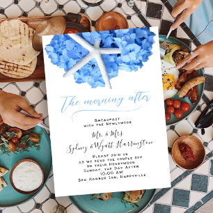 Invitación Desayuno boda por la mañana después del jardín cos