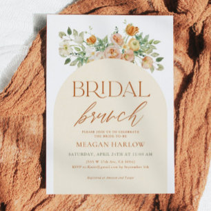 Invitación Desayuno Bridal Boho Floral de Primavera
