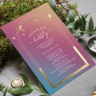 Invitación Desayuno Bridal Celestial Joya Mística
