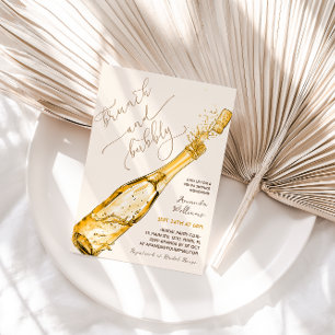 Invitación Desayuno Brunch con Champán y Bridal Shower Burbuj