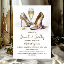 Desayuno Brunch con Champán y Zapatos Florales y B