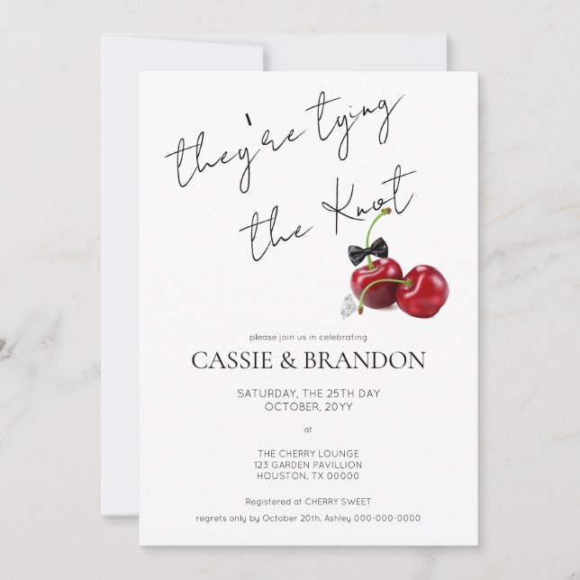 Invitación Desayuno Brunch de Boda (Anverso)