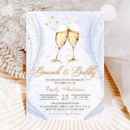 Invitación Desayuno Brunch de Champán y Bridal Shower Burbuje