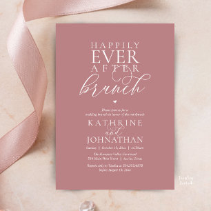 Invitación Desayuno Brunch de Cuento de Hadas Clase Boda Inti