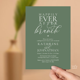 Invitación Desayuno Brunch de Cuento de Hadas Clase Boda Inti