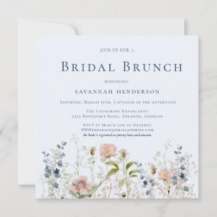 Invitación Desayuno Brunch de Despedida de Soltera con Flor S