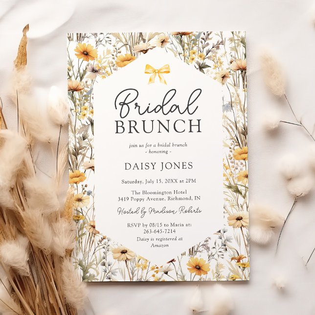 Invitación Desayuno Brunch de Despedida de Soltera con Flores (Subido por el creador)