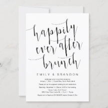 Desayuno brunch de felices para siempre, huida de 