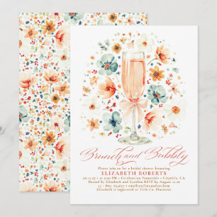 Invitación Desayuno Brunch de Flor Silvestre Bohemio y Bridal