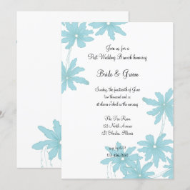 Invitación Desayuno Brunch de Margaritas Azules Post Boda