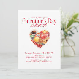 Invitación Desayuno Brunch del Día de Galentines