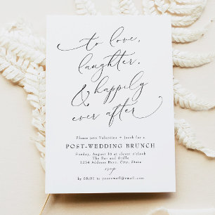 Invitación Desayuno Brunch el Día Después de la Boda con Letr