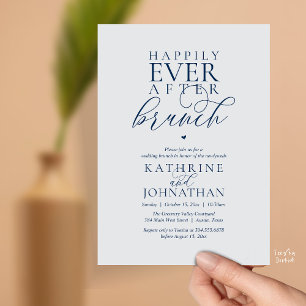 Invitación Desayuno Brunch Felices para Siempre Elopement de