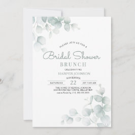 Invitación Desayuno Brunch Minimalista de Despedida de Solter