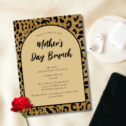 Invitación Desayuno Brunch Moderno del Día de la Madre con Es