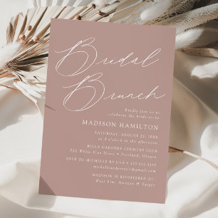 Invitación Desayuno Brunch Moderno y Elegante de Shower Nupci