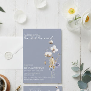 Invitación Desayuno Brunch Nupcial de Flores Silvestres Capri