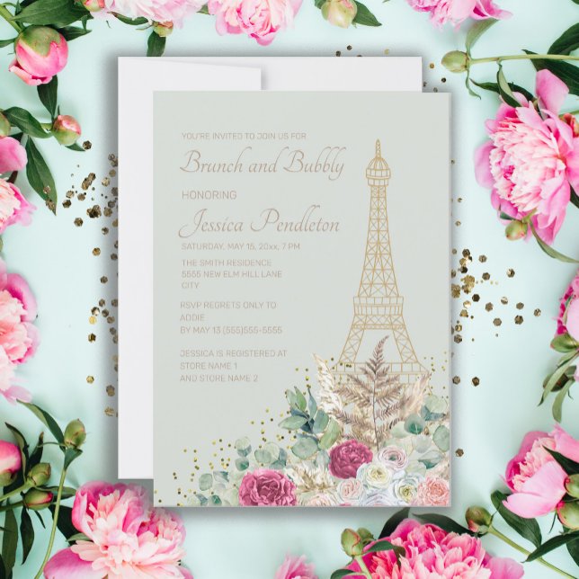 Invitación Desayuno Brunch para Despedida de Soltera París To (Subido por el creador)