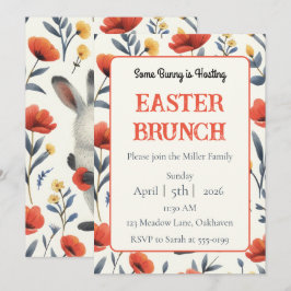 Invitación Desayuno Brunch Personalizado de Pascua en el Prad