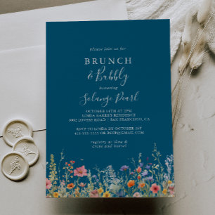 Invitación Desayuno Brunch Rústico en el Prado y Bridal Showe