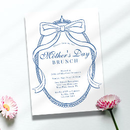 Invitación Desayuno Brunch Vintage Victoriano Barroco Chic de