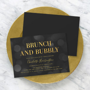 Invitación Desayuno Brunch y Burbujeante Baño Nupcial con Luc