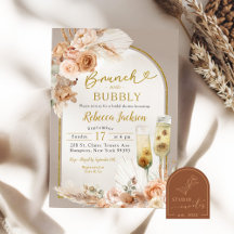 Desayuno Brunch y Espuma Bridal Shower Boho Marfil