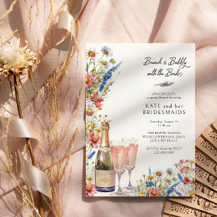 Invitación Desayuno campestre de flores silvestres para damas